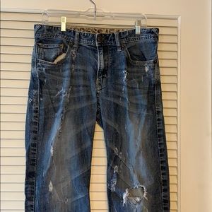 Express distressed classic jeans